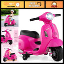Licensed 6V Electric Scooter for Kids with 3 Wheels and Training Wheels, LED Lights Magic Cars Variant 0
