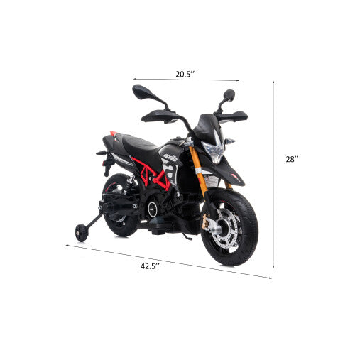 12V Electric Ride-On Dirt Bike for Kids with Training Wheels Magic Cars 3