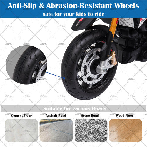 12V Electric Ride-On Dirt Bike for Kids with Training Wheels Magic Cars 5