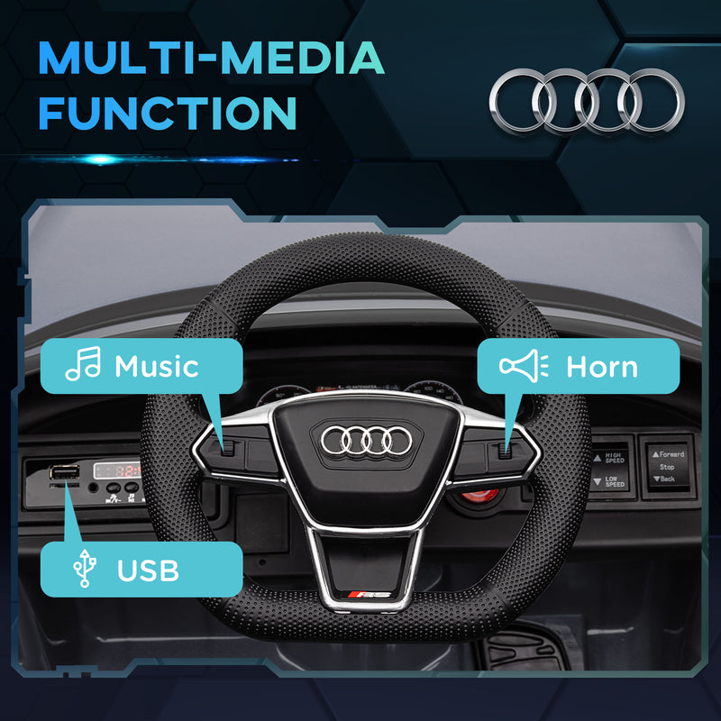 Licensed Audi 12V Electric Ride-On Car with Remote Control and Honking Horn Magic Cars 29