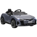 Licensed Audi 12V Electric Ride-On Car with Remote Control and Horn – Gray Magic Cars 0