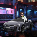 Licensed Audi 12V Electric Ride-On Car with Remote Control and Horn – Gray Magic Cars 1