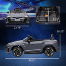 Licensed Audi 12V Electric Ride-On Car with Remote Control and Horn – Gray Magic Cars 2