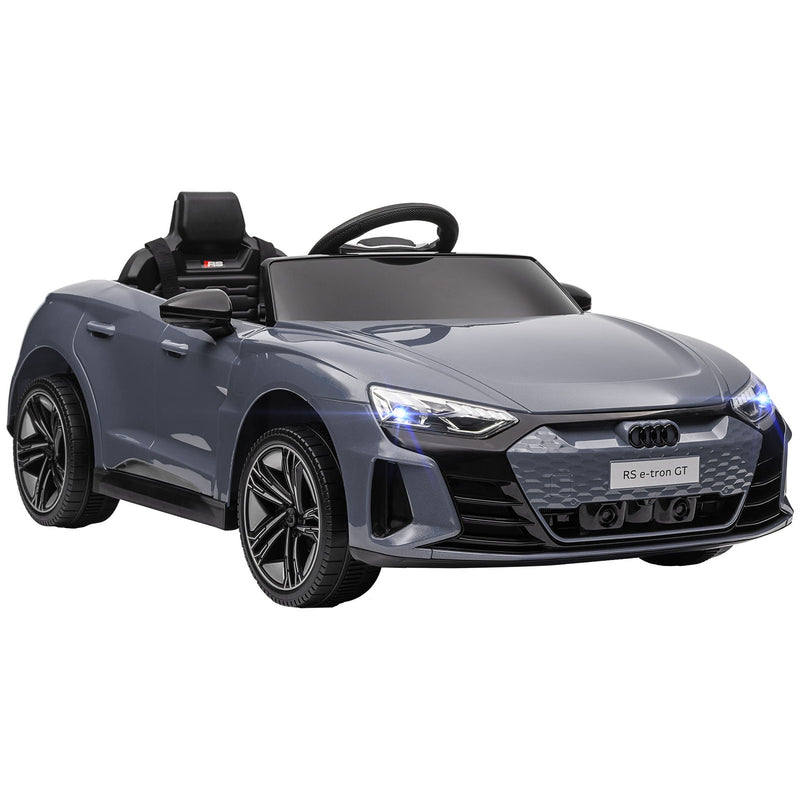 Licensed Audi 12V Electric Ride-On Car with Remote Control and Horn – Gray Magic Cars Variant 0