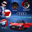 12V Licensed Audi Electric Ride-On Car with Remote Control and Horn, Red Magic Cars 4