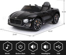 12V Kids Electric Ride-On Car with Remote Control and Licensed Bentley Design Magic Cars 25