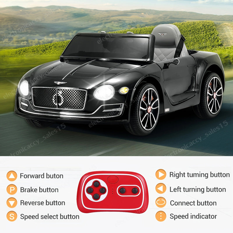 Licensed Bentley EXP12 Battery-Powered Kids Ride-On Car with 4 Wheels and Remote Control Magic Cars 4