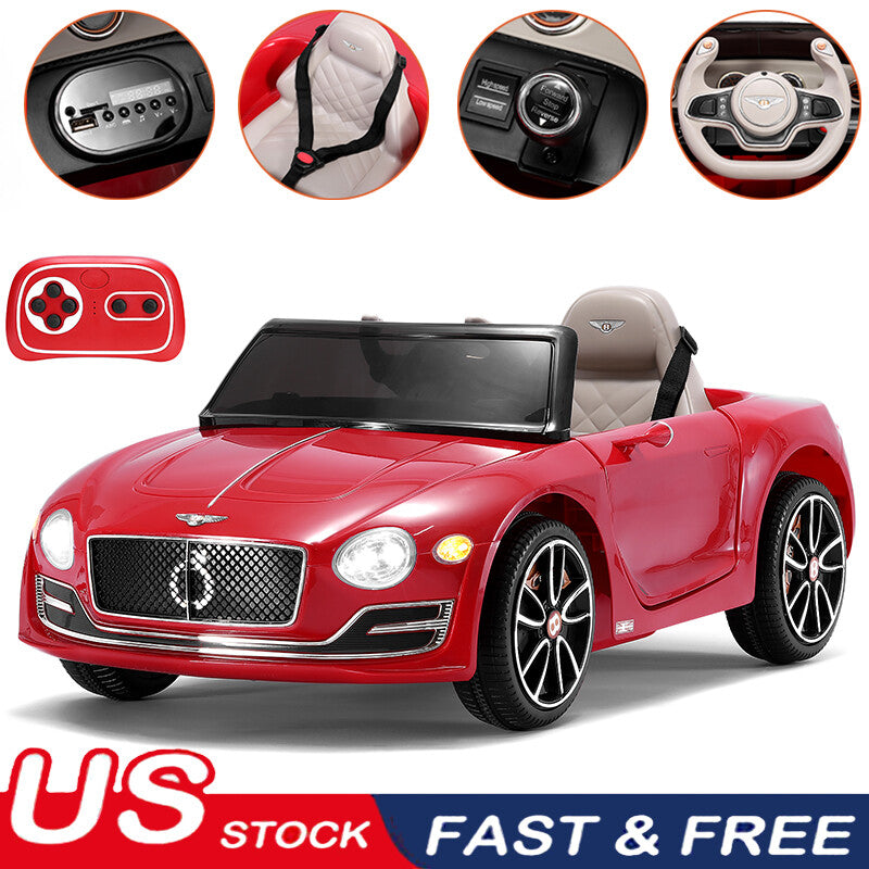 Licensed Bentley Style 12V Electric Kids Ride-On Car with Remote Control Magic Cars 0