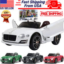 Licensed Bentley Style 12V Electric Ride-On Toy Car with Remote Control and LED Lights for Kids Magic Cars 3