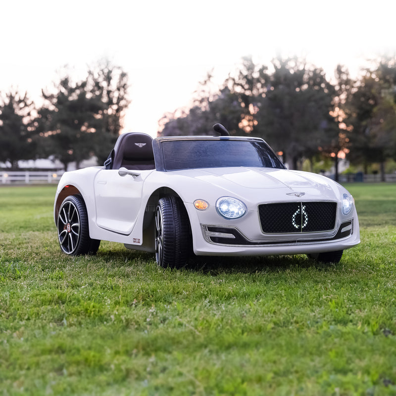 Licensed Bentley Style 12V Electric Ride-On Toy Car with Remote Control, LED Lights, and Music for Kids Magic Cars 10