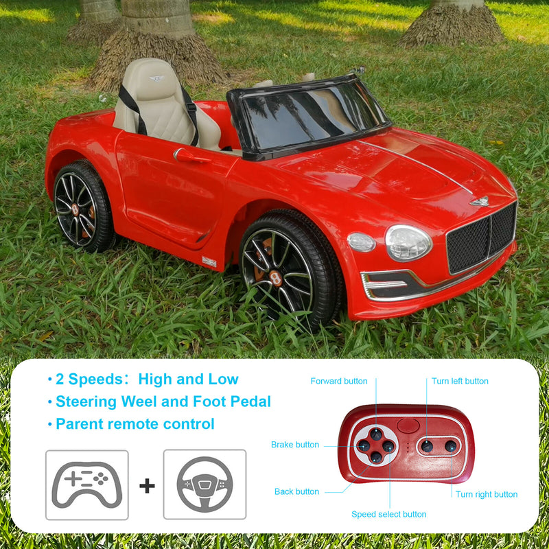 12V Kids Electric Ride-On Car with 2.4G Remote Control, Bentley Style Magic Cars 1