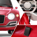 Licensed Bentley Style Kids 12V Electric Ride-On Car with 2.4G Remote Control Magic Cars 7