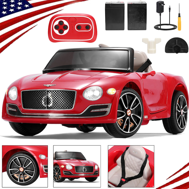Licensed Bentley-Style Kids Electric Ride-On Car Toy 12V with 2.4G Remote Control Magic Cars Variant 0
