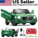 Licensed Bentley Style Electric Kids Ride-On Car with Remote Control - Green Magic Cars 0