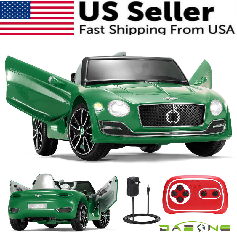 Licensed Bentley Style Electric Kids Ride-On Car with Remote Control - Green Magic Cars Variant 0
