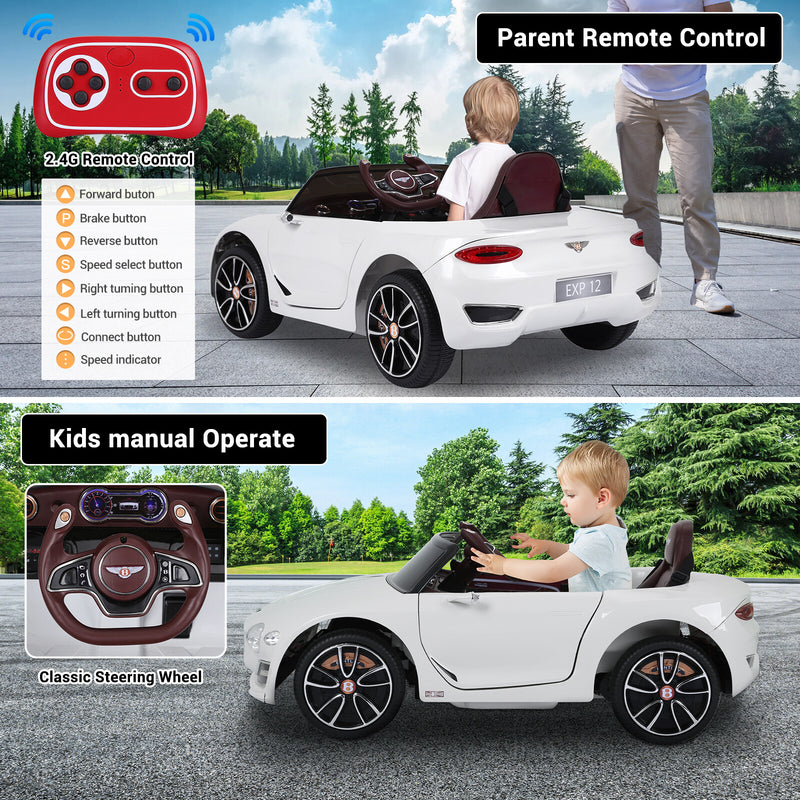 Licensed Bentley Style Kids Electric Ride-On Car with Remote Control Magic Cars 1