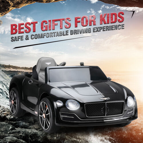 Licensed Bentley Style Kids Electric Ride-On Car Toy with LED and Remote Control in Black Magic Cars 11