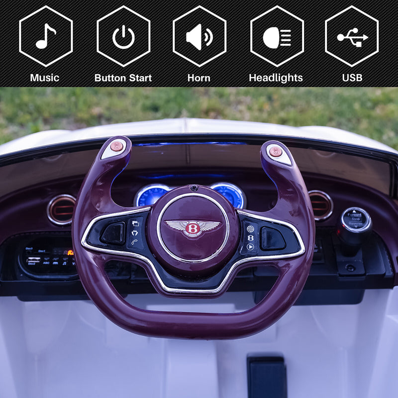 Kids Electric Ride-On Car with Remote Control, Bentley Style, Licensed, Children’s Toy Vehicle Magic Cars 6
