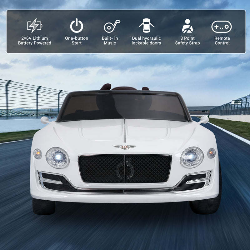 12V Licensed Bentley-Style Electric Ride-On Car for Kids with Remote Control Magic Cars 1