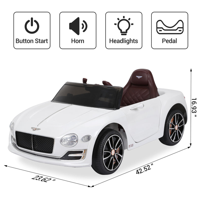 12V Licensed Bentley-Style Electric Ride-On Car for Kids with Remote Control Magic Cars 7