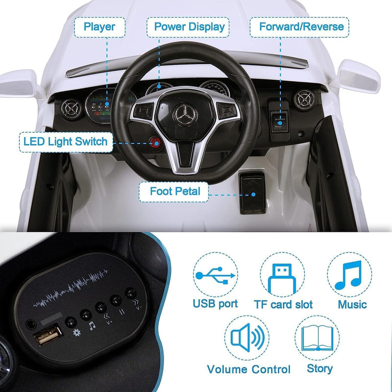 Licensed Benz Toddler Electric Ride-On Car for Kids Magic Cars 4
