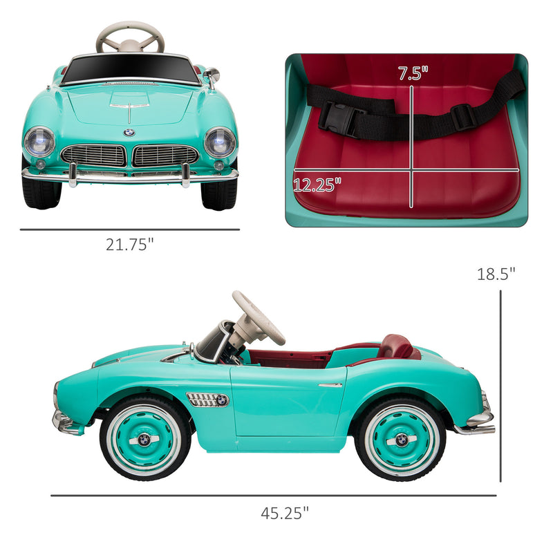 12V Licensed BMW Electric Ride-On Car for Kids with Easy Transport Green Magic Cars 2