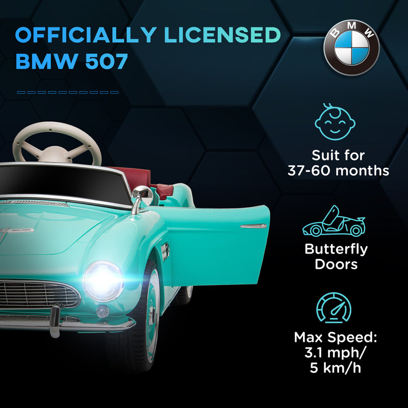 12V Licensed BMW Electric Ride-On Car for Kids with Easy Transport Green Magic Cars 4