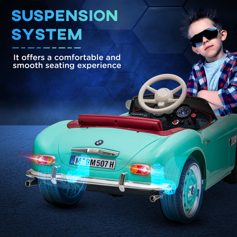12V Licensed BMW Electric Ride-On Car for Kids with Easy Transport Green Magic Cars 9