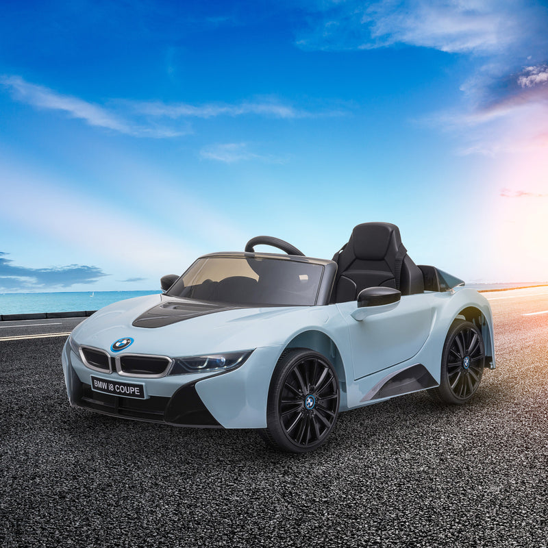 Licensed BMW I8 Electric 6V Battery-Powered Kids Ride-On Coupe Car Blue Magic Cars 8
