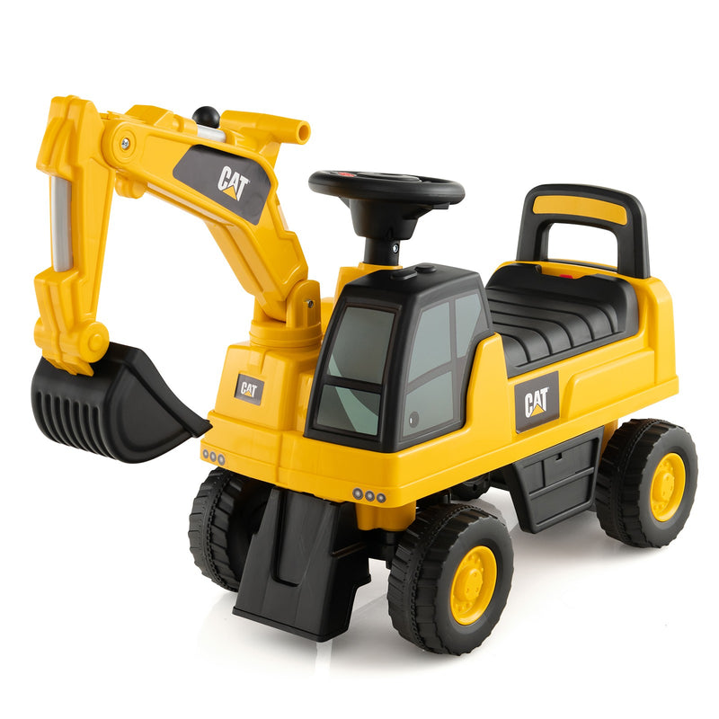 Kids Ride-On Caterpillar Excavator Toy with Digging Bucket and Storage Compartment Magic Cars Variant 0