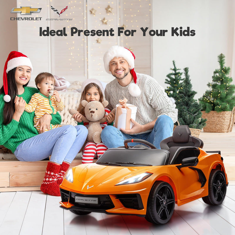 12V Electric Chevrolet Corvette C8 Ride-On Car with Remote Control Magic Cars 6