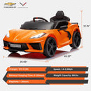 12V Electric Chevrolet Corvette C8 Ride-On Car with Remote Control Magic Cars 7