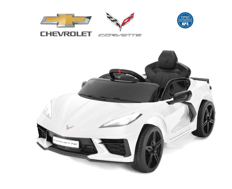 Licensed Chevrolet Corvette C8 Kids Electric Battery-Powered Ride-On Car Toy Magic Cars 1