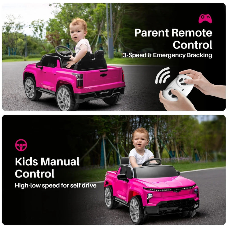 Chevrolet Silverado 24V Electric Kids Ride-On Truck with Remote Control Toy Magic Cars 2