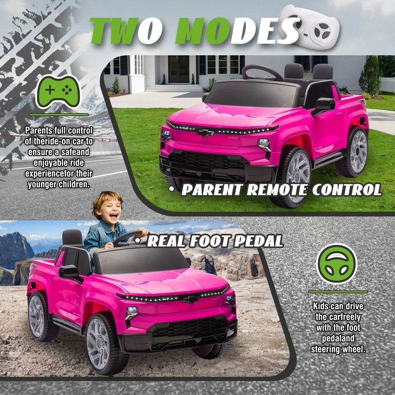 Chevrolet Silverado 24V Electric Kids Ride-On Truck with Remote Control Toy Magic Cars 9