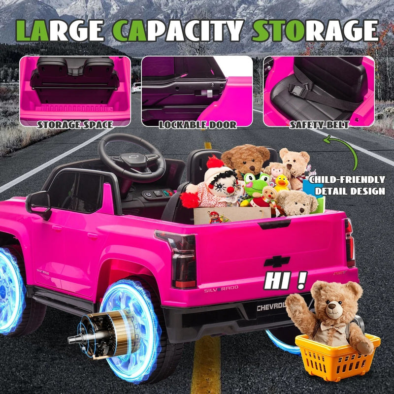 Chevrolet Silverado 24V Ride-On Truck with Remote Control and 4 Wheels for Kids Magic Cars 5