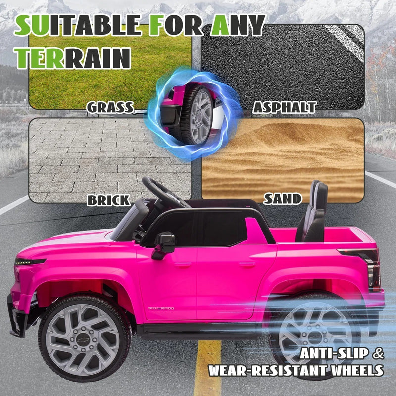 Chevrolet Silverado 24V Ride-On Truck with Remote Control and 4 Wheels for Kids Magic Cars 8