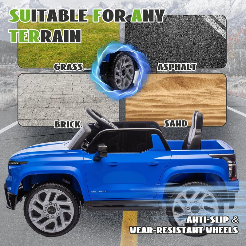 24V Licensed Chevrolet Silverado Electric Ride-On Truck for Kids and Toddlers Magic Cars 12