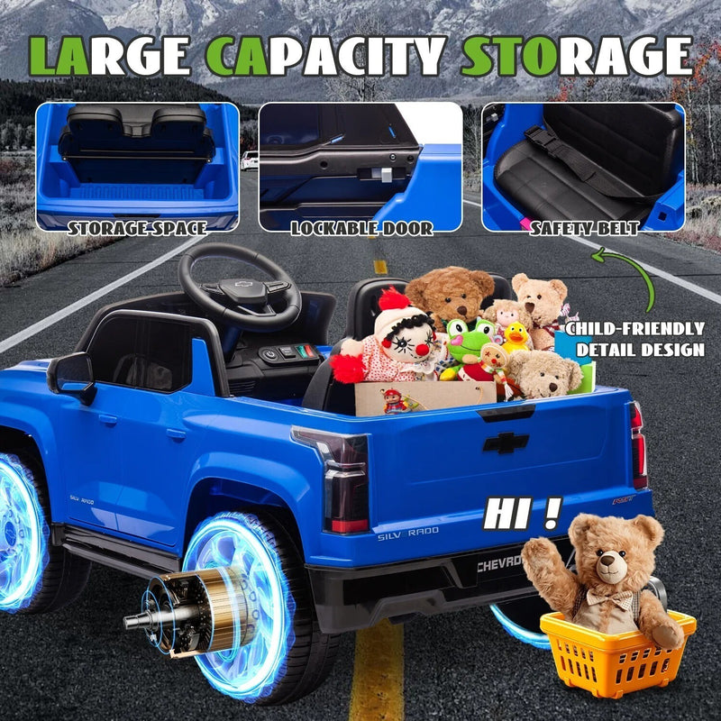 24V Licensed Chevrolet Silverado Electric Ride-On Truck for Kids and Toddlers Magic Cars 9