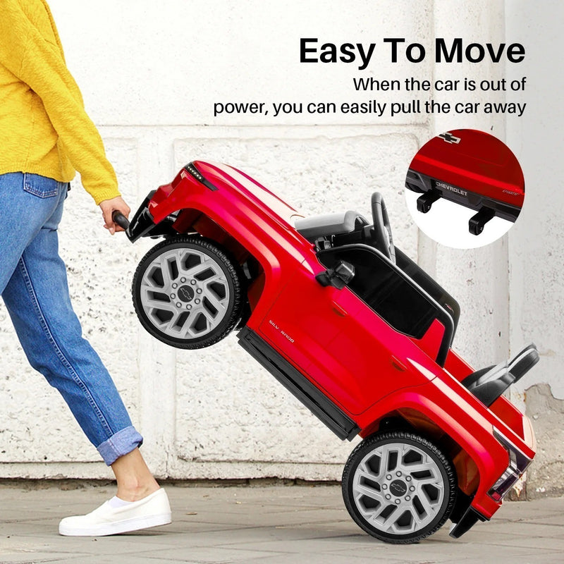 Chevrolet Silverado Kids Electric Ride-On Truck with Remote Control Toy Magic Cars 18