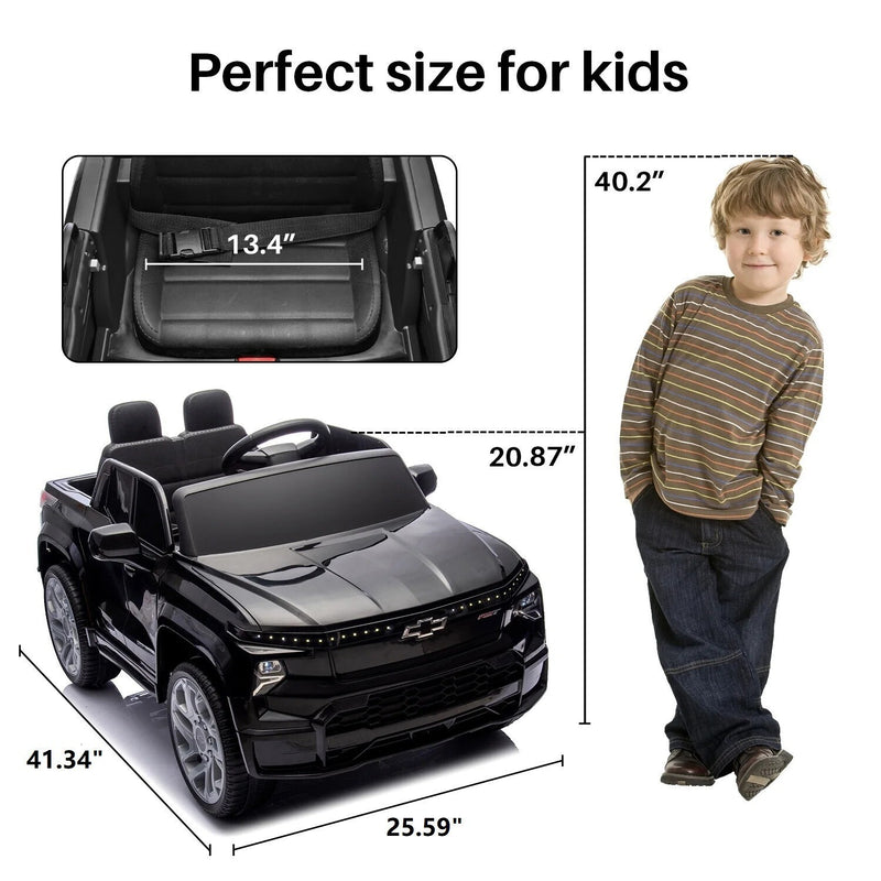 Chevrolet Silverado Kids Electric Ride-On Truck with Remote Control Toy Magic Cars 9