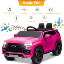 Chevrolet Tahoe Licensed Ride-On Car Toy with Remote Control, 3 Speeds, LED Lights, and Music Magic Cars 3