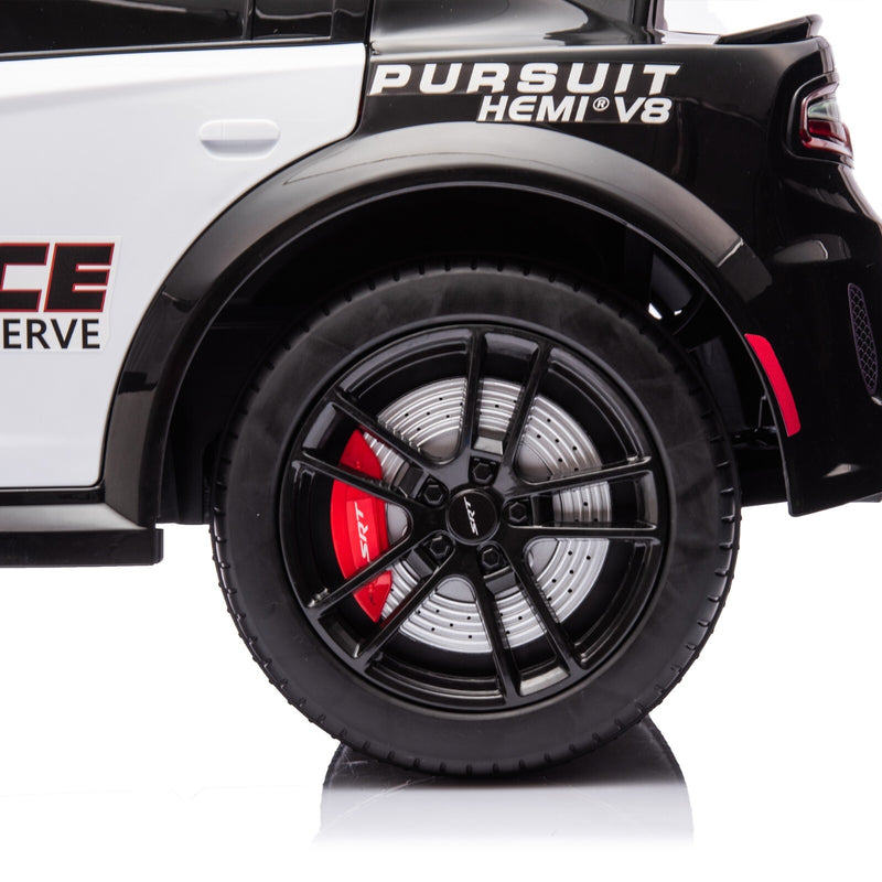 12V Licensed Dodge Charger Kids Ride-On Police Car with Parental Remote Control Magic Cars 16