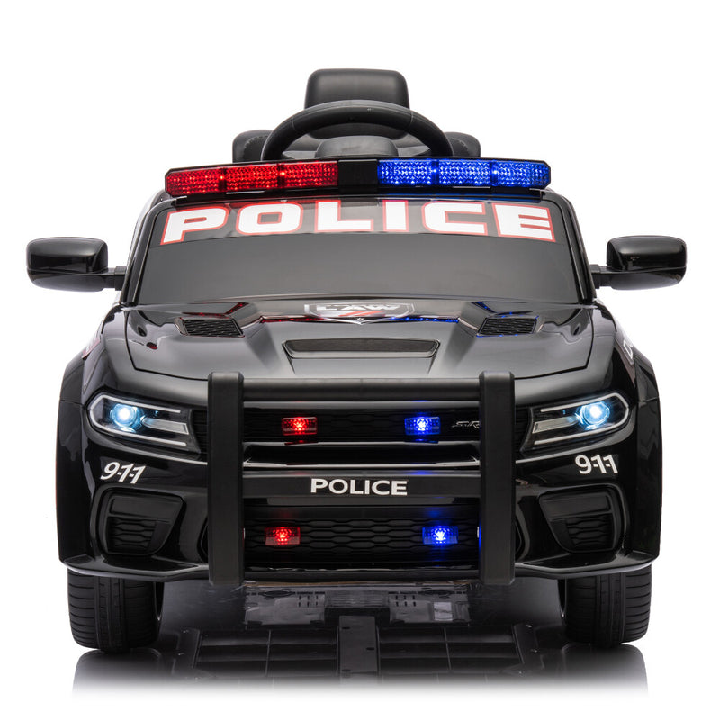 12V Licensed Dodge Charger Kids Ride-On Police Car with Parental Remote Control and Safety Features Magic Cars 4
