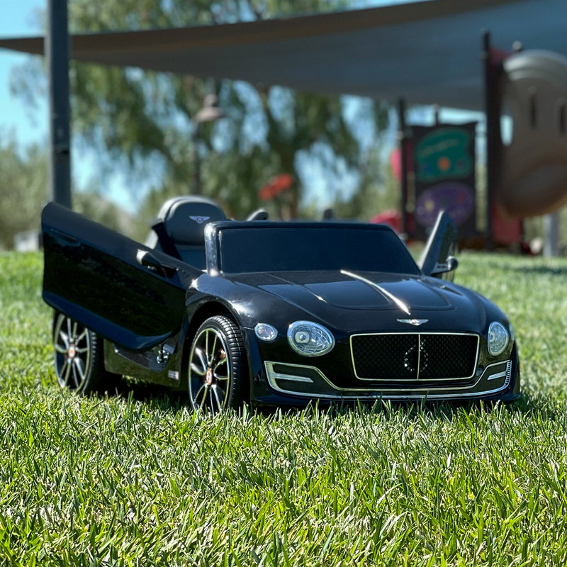 Licensed 12V Electric Bentley Style Ride-On Toy Car with Remote Control and LED Lights for Kids Magic Cars 4