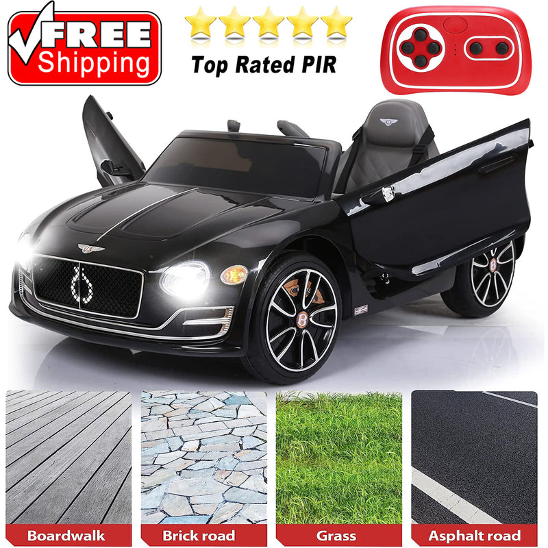 Licensed 12V Electric Bentley Style Ride-On Toy Car with Remote Control and LED Lights for Kids Magic Cars Variant 0