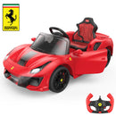 Ferrari 488 Pista Spider Ride-On Car with Speaker, Leather Seat, and Brake Magic Cars 10
