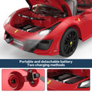 Ferrari 488 Pista Spider Ride-On Car with Speaker, Leather Seat, and Brake Magic Cars 3