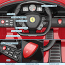 Ferrari 488 Pista Spider Ride-On Car with Speaker, Leather Seat, and Brake Magic Cars 5