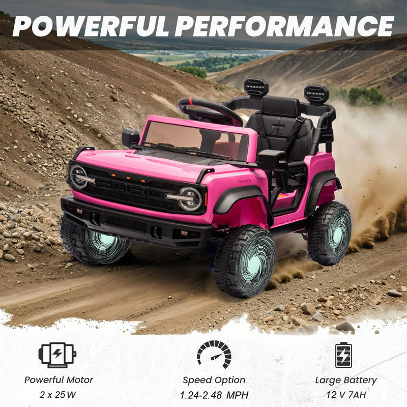 Electric Remote Control Ford Bronco Raptor Car with Spring Suspension Magic Cars 2